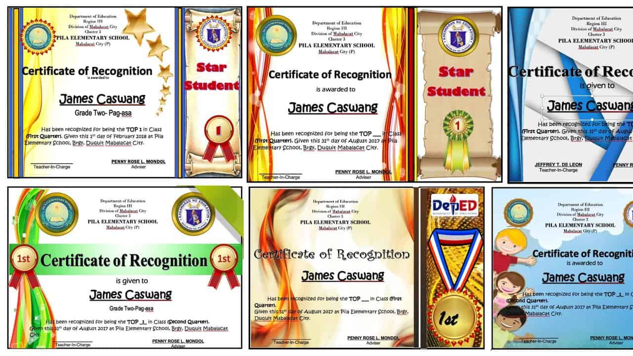 Featured image of post Recognition Editable Deped Certificate Of Recognition Template 2020 It is given in appreciation for one s extraordinary skills achievements or efforts