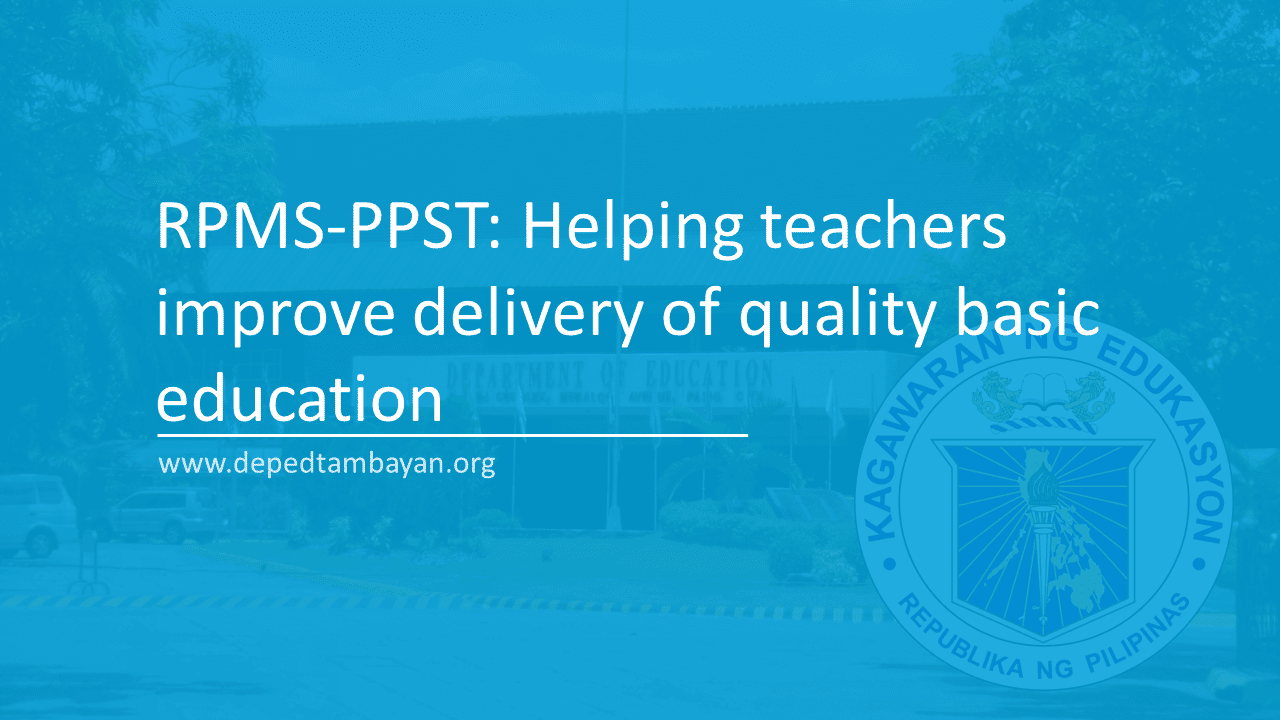 Assessing Teacher S Performance In Deped Rpms Ppst Youtube Vrogue 3128