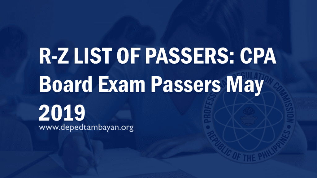 CPA Board Exam Result DepEd Tambayan