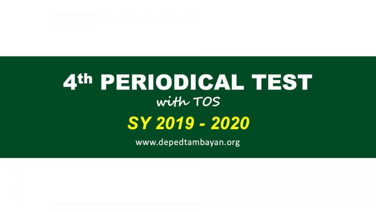 2nd Periodical Test Sy 2019 2020 2302