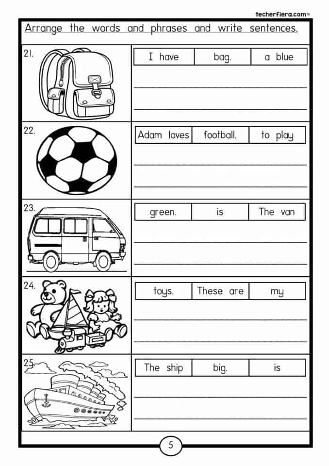 Ready-To-Print English Activity Worksheets