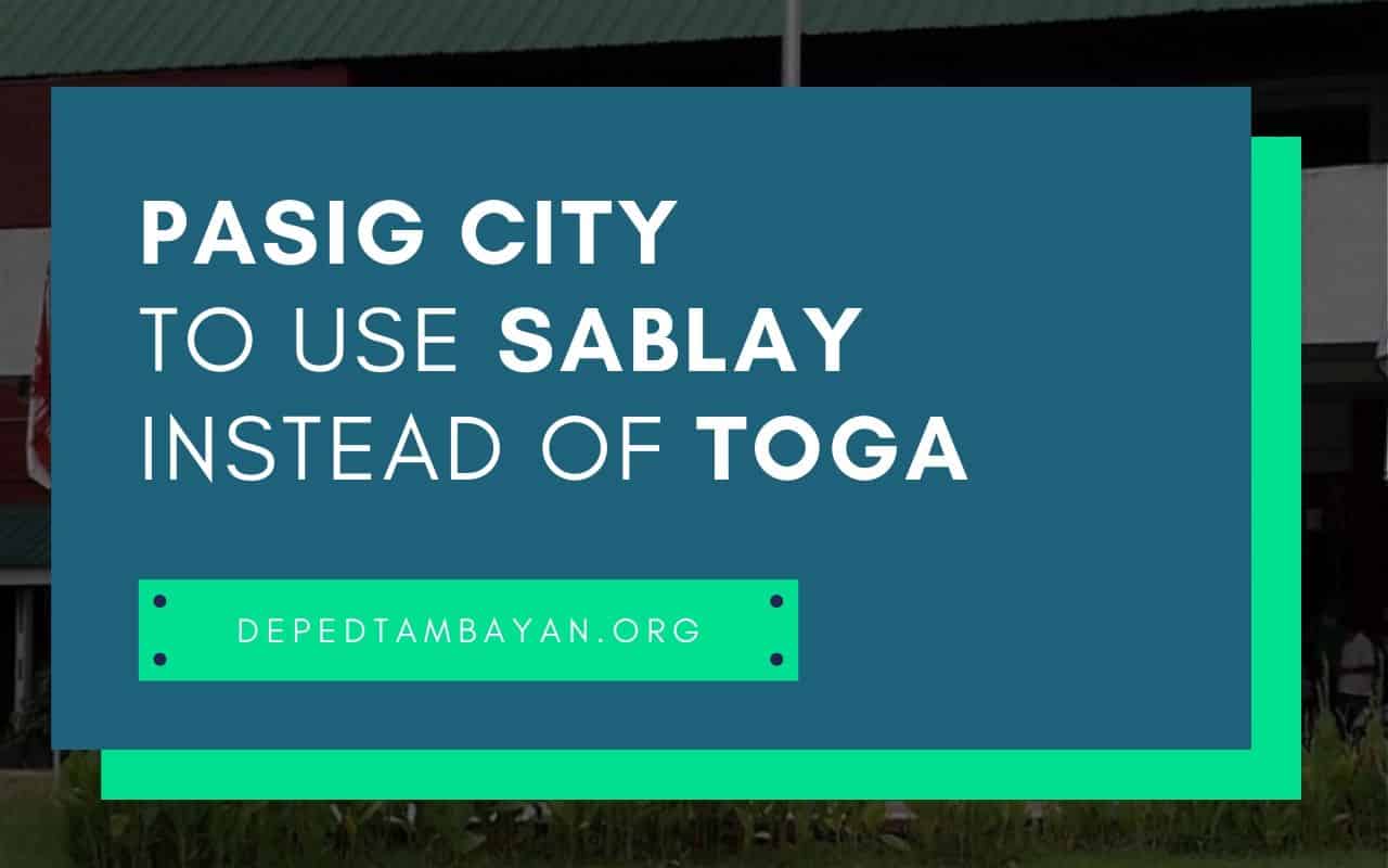 Pasig City to use sablay instead of toga