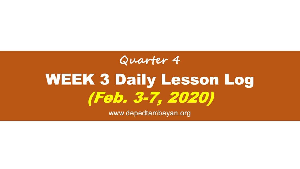 Deped Tambayan Daily Lesson Log 3926
