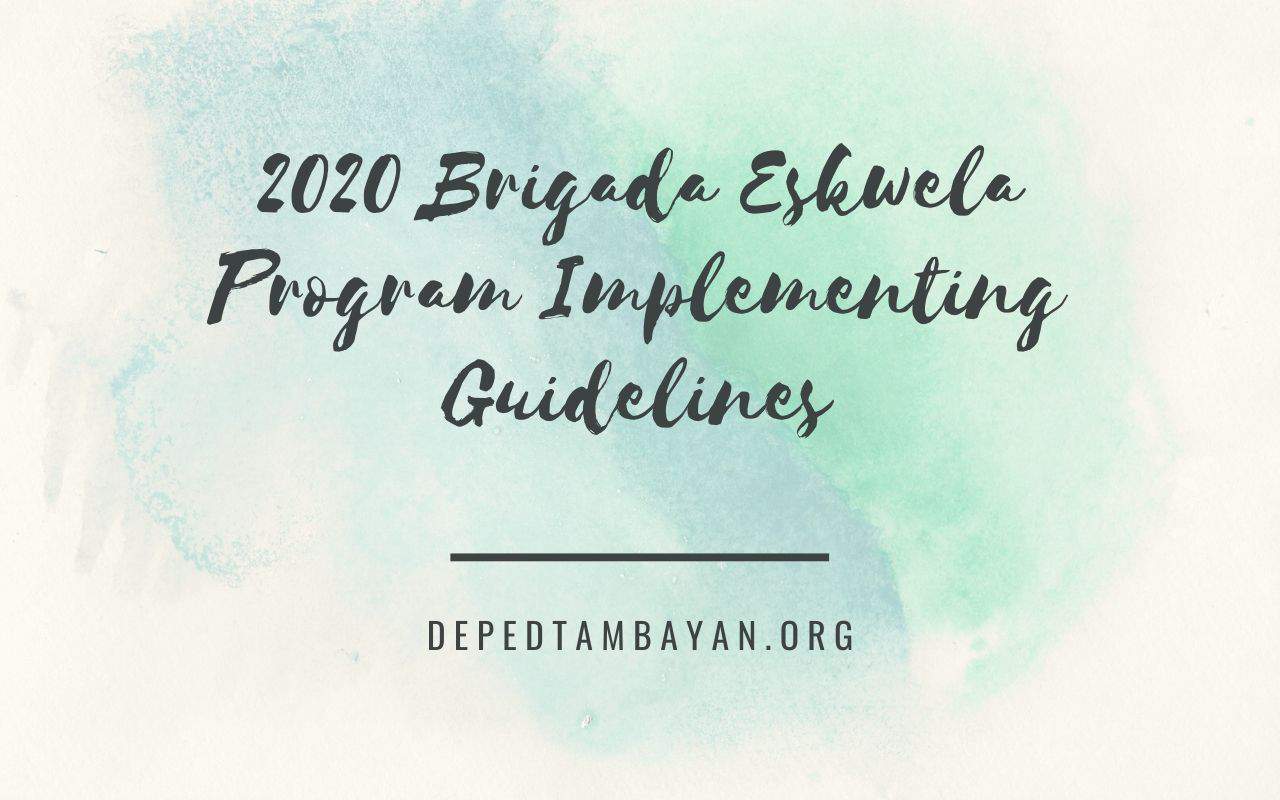 Brigada Eskwela 2023 Implementing Guidelines Deped Or 1357