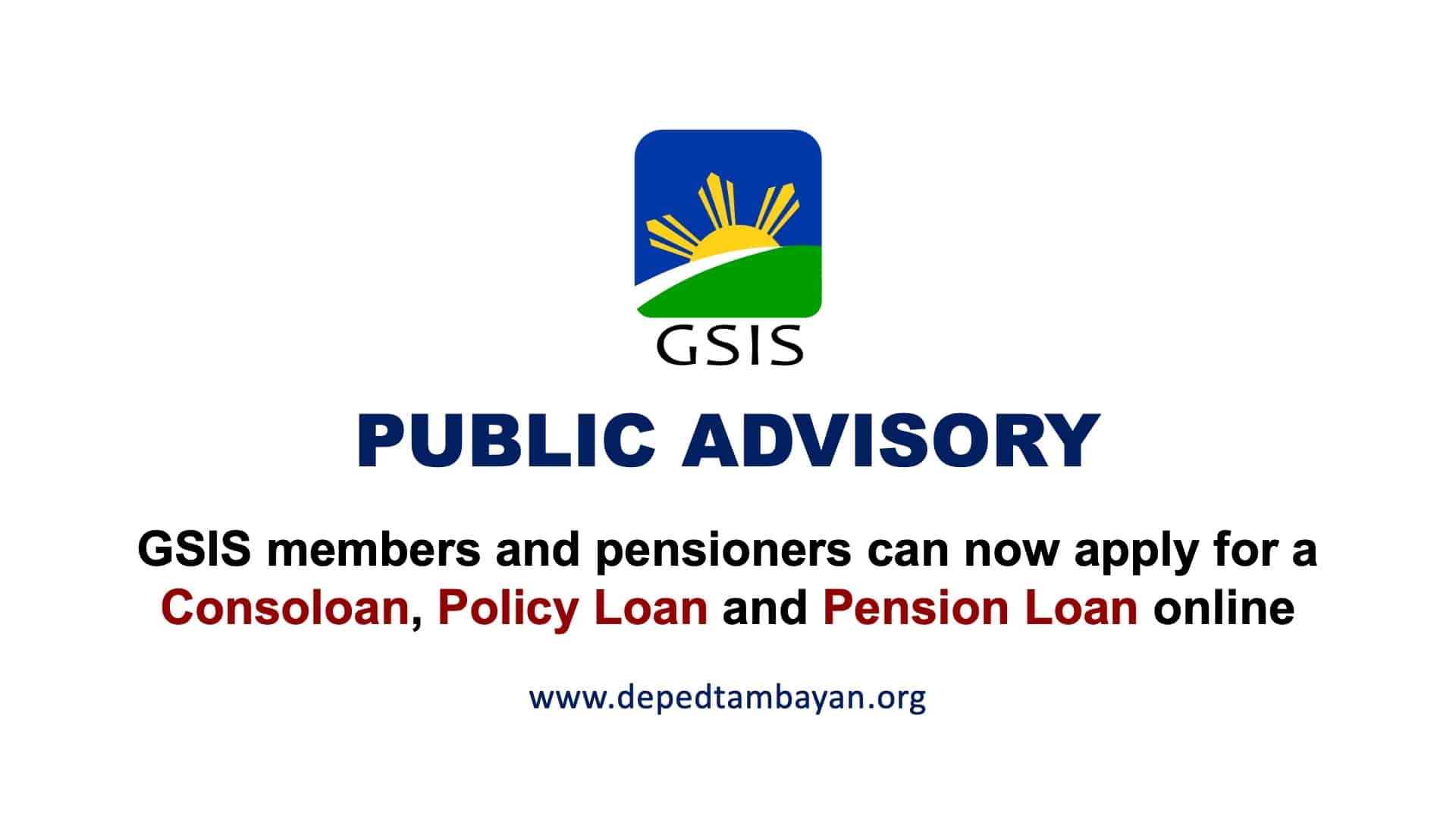 GSIS members, pensioners may opt to apply loan online