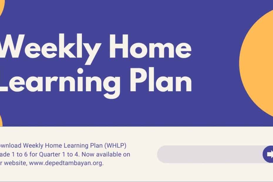 Weekly Home Learning Plan